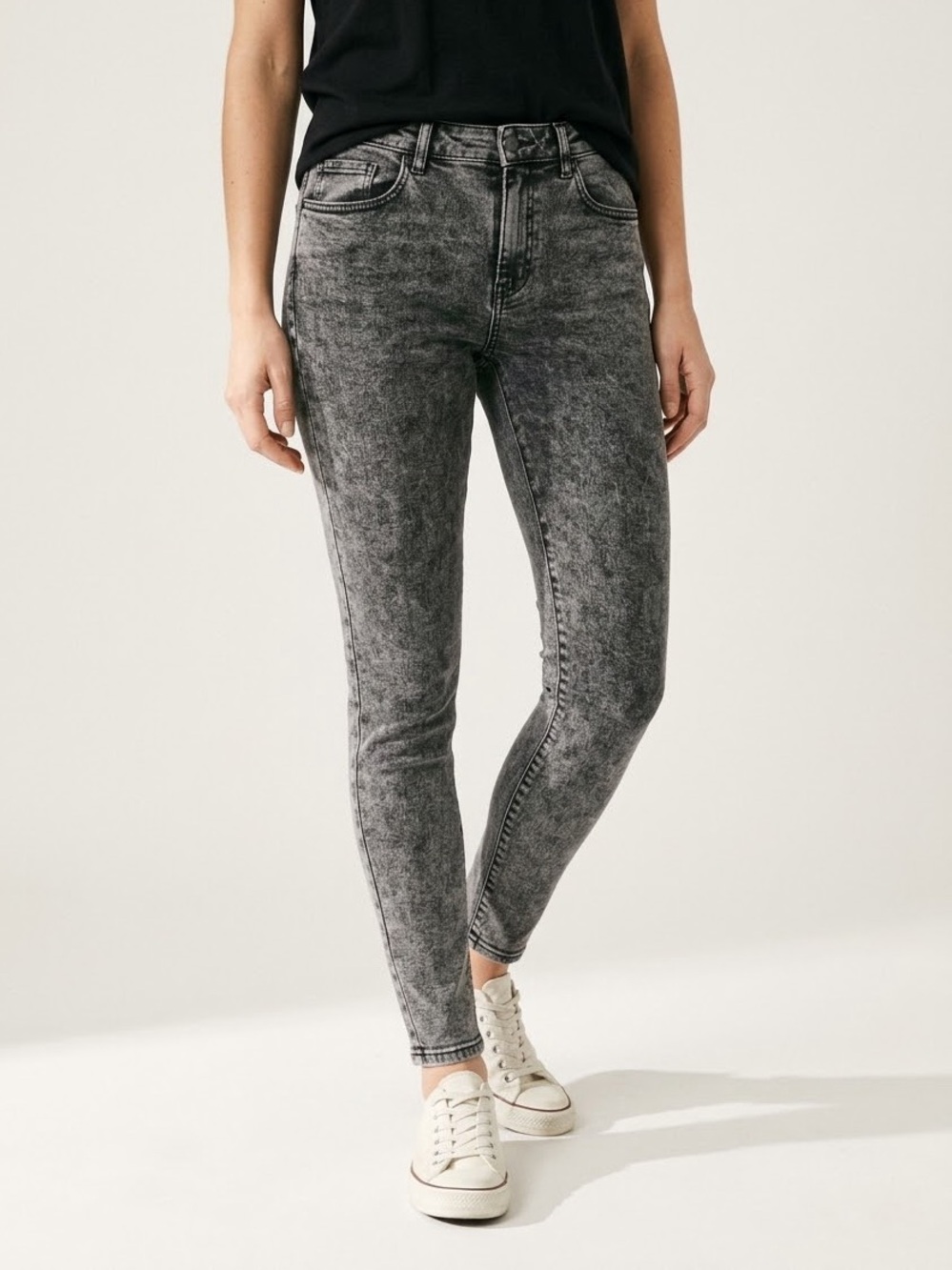 LOFT The Skinny Jeans Gray Waist 30/10